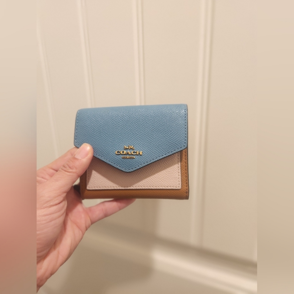 Coach three tone wallet